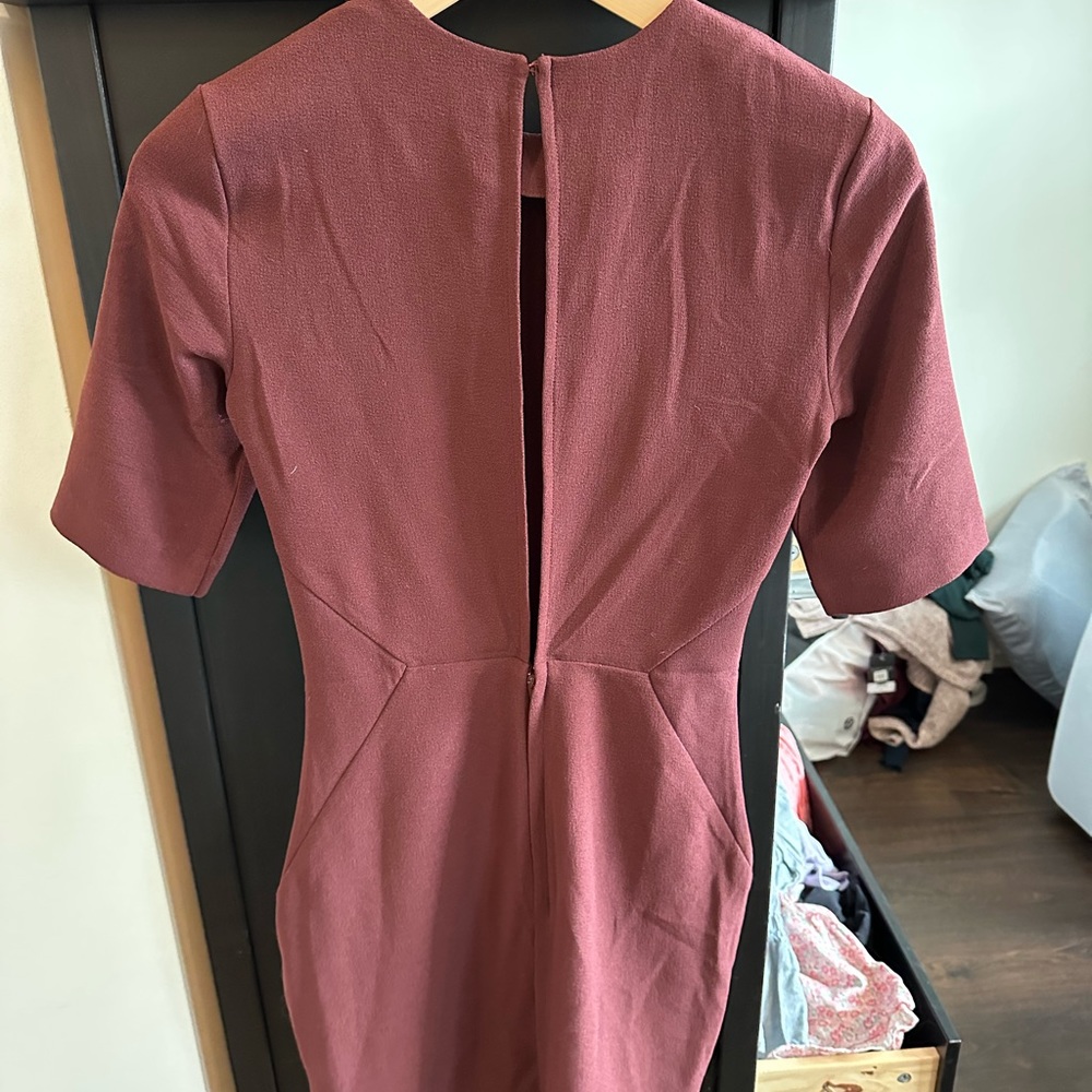 H&M maroon dress